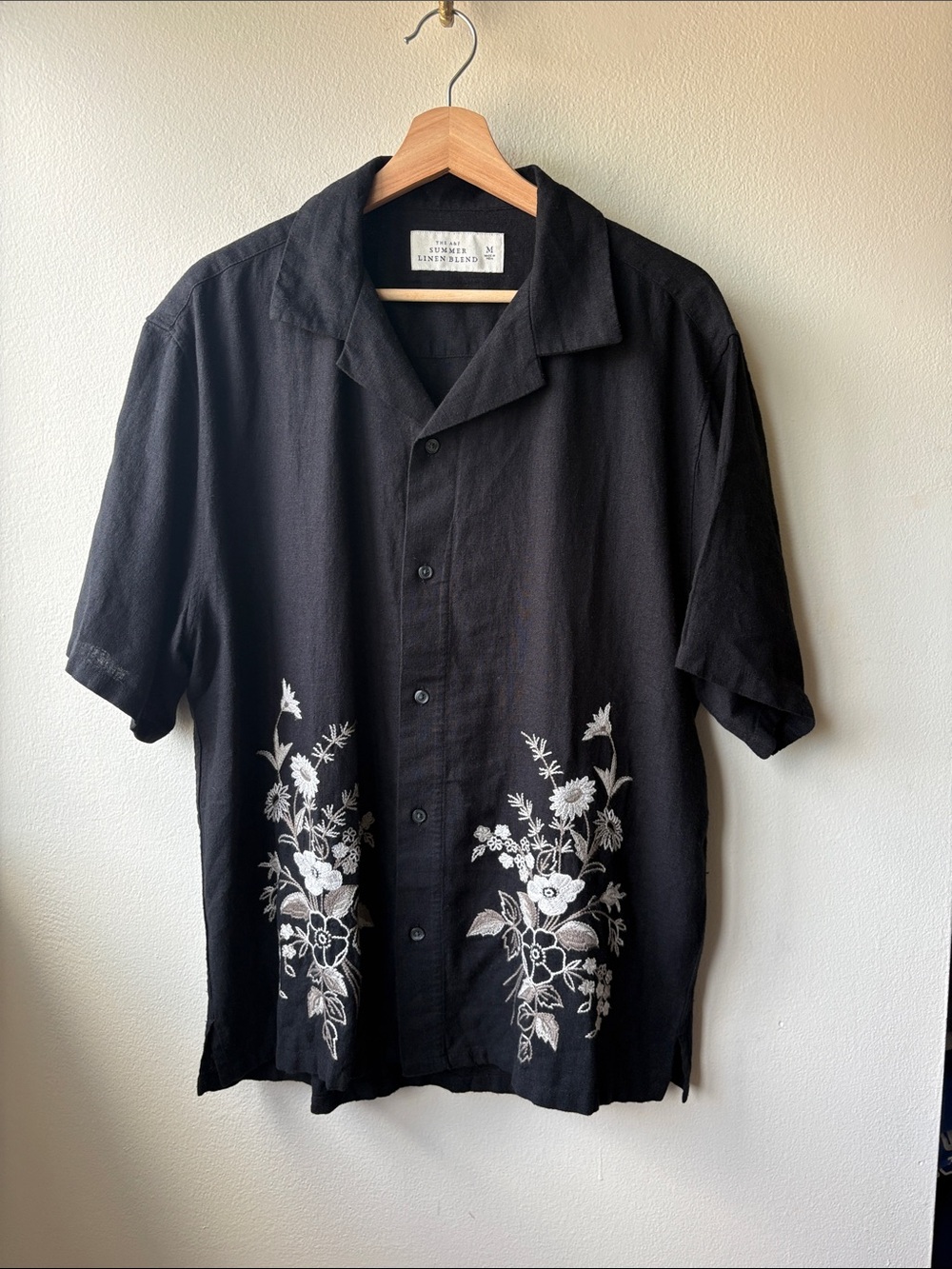 Abercrombie Men’s Linen Blend Shirt Size Medium